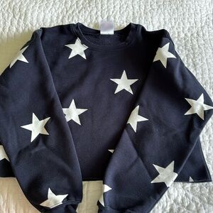 STARFIT STAR CREWNECK in navy size small
